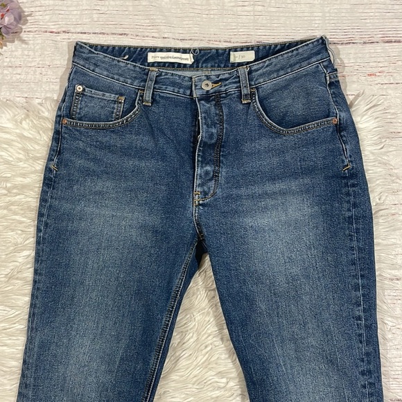 Anthropologie Pilcro & the Letterpress Two Tone Flare Raw Hem Jeans - Picture 12 of 13